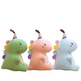 Factory wholesale price 3 Colours 25cm dinosaur unicorn plush toy animation peripheral doll children's gift