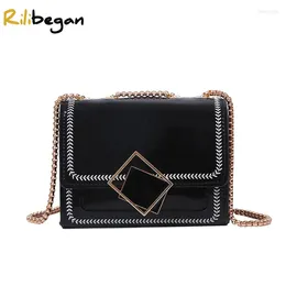 Shoulder Bags Leather PU Fashion Women Messenger Bag Tote Rivet Handbag Female Top-handle Crossbody For