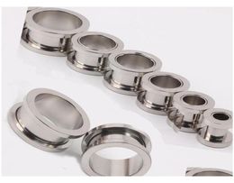 100PcsLot Mix 210Mm Cheap JewelryStainless Steel Screw Ear Plug Flesh Tunnel Piercing Body Jewellery 9Mgx08154455