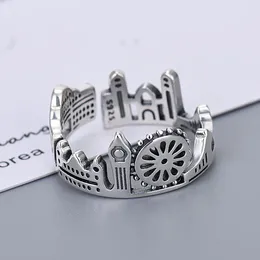 Wedding Rings Exaggerated Personality Retro Crown For Women Charm Engagement Men Vintage Knuckle Finger Jewellery