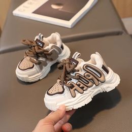 Baby Chunky Shoes Girl Sports Toddler Boy Fashion Solid Colour Sneakers 16 Years Kids Casual Breathable Running 240416