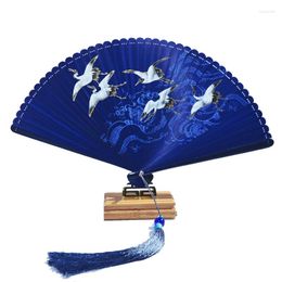 Decorative Figurines Folding Fan Chinese Style Mini Ventilador Woman Hand Abanicos Para Boda Ventilatore Classical Pography Props Portable
