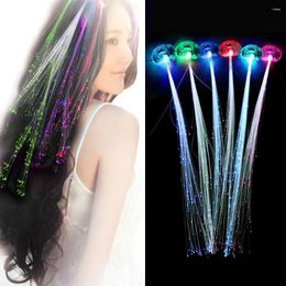 Party Decoration Hair Light Christmas Decorations LED Headband Hairlights Halloween Glowing Braid Clip Neon Birthday Flash Lights Glow Rave