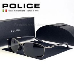 POLICER Luxury Brand Sunglasses For Men Aesthetic Steampunk Vintage HD Polarized Driving Mens Sunglasses 240403