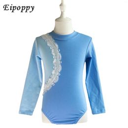 Stage Wear Children's Dance Clothes Practise Women's Autumn And Winter Long-Sleeved Turtleneck Body Ballet Gauze