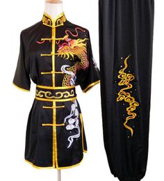 Chinese wushu uniform Kungfu clothes Martial arts suit taolu outfit Routine garment changquan kimono for men women boy girl kids a6729563