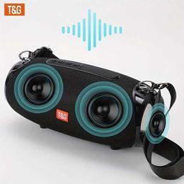 Portable Speakers TG534 Bluetooth Speaker Portable Dual Loudspeaker Wireless Stereo Speakers Outdoor/Portable/Party /TWS/FM/TF card/USB