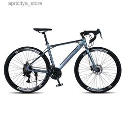 Bikes New2023 Kaimarte Bicyc Mechanical Disc Brake Outdoor Cycling Highway Bicycs Road Bike 700c 30Speeds L48