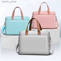 Other Computer Accessories Shockproof Messenger Laptop Bag 1415.6 InchHandbag Briefcase Man Lady Shoulder Case For Macbook Notebook Computer PCDropShip Y240418