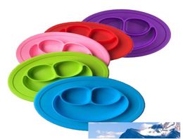 Baby Silicone Bowls Dishes Plates Children Food Grade Silicone Non Slip Cute Bowl Kid Baby One Piece Dish Dining Mat 7 Colours DBC 1966183