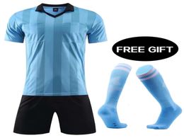 mens a soccer tracksuits referee soccer jerseys maillot de foot training football shirt referee judge uniform diy soccer set3135861