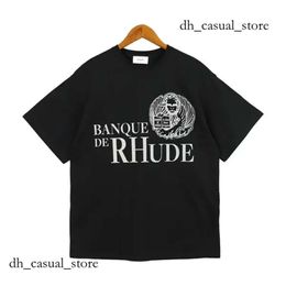 Mens T Shirt Rhude Shirt Designer Shirt Pure Cotton Tees Street Fashion Casual Couple Matching Short Sleeves S-Xl 142