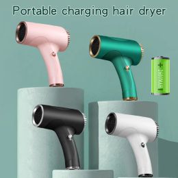 Dryers Hair Dryers Family Travel Camping Art Painting Pet Portable Mini Cordless USB Charging Ribbon Quick Drying of and Cold Air Negativ