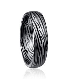 Dome Damascus Steel Ring Personality Tungsten Latest Wedding rings Jewelry Designs3669191