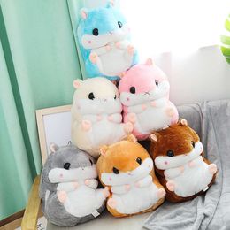 Cartoon Anime Multi Colours Super Soft Cute Stuffed Animal Pillow Wholesale Various Colours Plush Hamster with Blanket