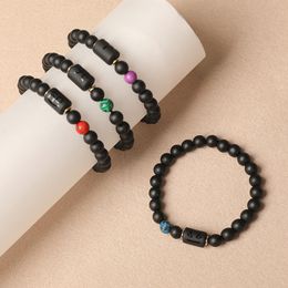 Charm 12 Constellations Black Glass Bracelet Boy Girl Accessory Jewellery Charm Gift Fashion Wholesale #071