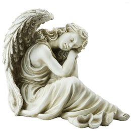 Garden Decorations 19" Resting Angel Outdoor Statue Lawn Ornaments Figurines Sculpture For Decor Gardening Gifts Mom Mother Day