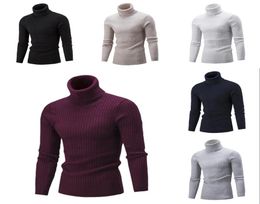 Mens Designer Sweater Boys High Collar Solid Colour Bottoming Shirt Youth Casual Tops 2019 Autumn Brand Clothes 2020 For Whole8036104