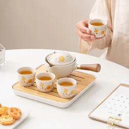 Teaware Sets Portable Ceramic Chinese Tea Set Travel Teapot For Cup Maker Infuser