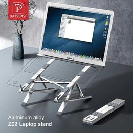 Other Computer Components Oatsbasf Portable Laptop Stand For Macbook Air iPad Tablet Notebook Holder Mini Foldable Computer Bracket Riser Cooling Stand Y240418