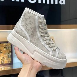 G Designer Women Casual G Shoes Italy Low-Cut 1977 High Top Letter High-Quality Sneaker Beige Ebony Canvas Tennis Cucci Shoe Luxury Fabric Trims Shoes 547