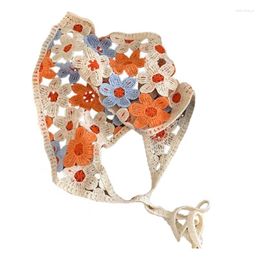 Hair Clips Delicate Spring Headscarf For Women Stay Fashion Knits Flower Hairband Perfect Elastic Any Occasion