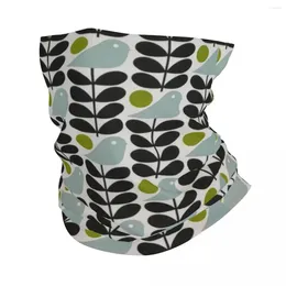 Bandanas Orla Kiely Scandinavian Multi-Stemmed Birds Flower Neck Gaiter Men Women UV Face Shield Winter Bandana Scarf For Ski