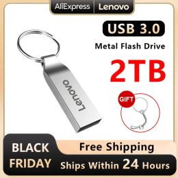 Adapter Lenovo 2TB Usb Flash Drive 1TB USB 3.0 Pendrive Waterproof Interface USB Stick Flash Memory Drive For Mobile Phone Computer New