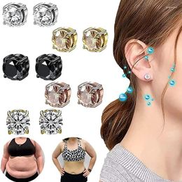 Stud Earrings Fashion Magnetic Acupuncture Weight Loss Ear Non Piercing Bio Slimming Stimulating Acupoints Health Jewelry