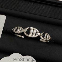 classical silver Plated open bracelets Designer pig nose Bangle high-quality gold bracelet Luxury Popular Women bracelets Lovers Party Couples Not Fade Jewellery