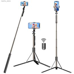 Selfie Monopods 60 Cell Phone Selfie Stick Tripod Stand All-in-1 with Integrated Wireless for iPhone Samsung and Smartphone Black Y240418