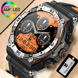 Watches New 466*466AMOLED HD Screen700mAh Large Battery Heart Rate Blood Pressure Eublood Oxygen Monitoring Waterproof Men's Smart Watch