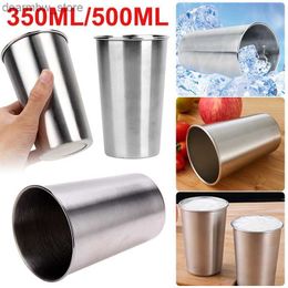 water bottle Mugs 350 500ML Stainss Steel Cups with Juice Beer Glass Portion Cups 16oz Tumbr Pint Metal Kitchen Drinking Mug Bar Supply 1-5Pcs 230811