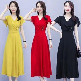 Party Dresses Women's Summer Dress Vestidos V Collar Sleeve Set Special Occasion Jacket Vestido G45