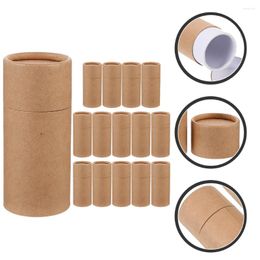 Storage Bottles 15 Pcs Round Container Lid Essential Oil Bottle Paper Tube Box Packaging Gift Tea Can Leaf Jar Holder