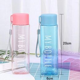 Water Bottles Creative Drink Bottle 7 Colours Smooth Round Mouth High Temperature Resistance Square Mug With Handle