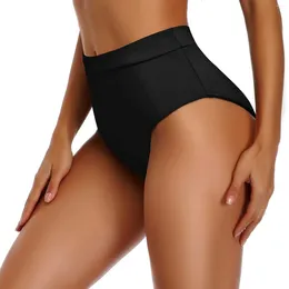 Women High Waisted Bikini Bottoms Cut Swim Bottom Full Coverage Swimsuit Sports Yoga Shorts Skirt Swimbottom