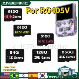 Cards ANBERNIC RG405V Handheld Game Console TF Card Preloaded Game for Handheld Game 512G Built in 75000 Games Open Source System