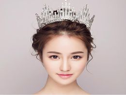 Tiearas Crowns Wedding Bridal With Sparkly Rhinestone Crystal 2019 Popular New Design Barrettes Water Drop Fairy Crowns6602760