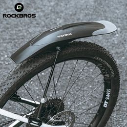 ROCKBROS Bicycle Mudguard Mountain Bike Fenders Widen Quick Release 2629 Inch Durable Adjustable Fender Accessary240410