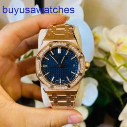 AP Pilot Wristwatch Royal Oak Series 77451OR Automatic Machinery 18K Rose Gold Diamond Fashion Womens Watch
