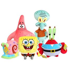 Top Selling Squared Pants Sponge-boob Plush Toy Cartoon Pie Big Star Crab Crane Hine Doll Pendant