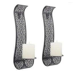 Candle Holders Iron Room Decoration Gift Wall Hanging Tea Light Holder Candlestick Universal