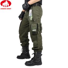 Pants 2022 Cargo Pants Overalls Male Men's Army Wide Tactical Pants Military Work Many Pocket Combat Army Style Men Straight Trousers