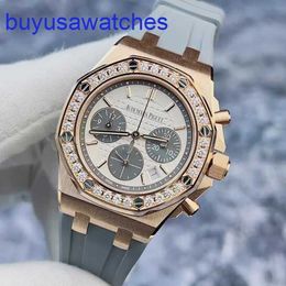 AP Pilot Wrist Watch Royal Oak Offshore Series 26231OR Original Diamond Date Timing Function 37mm Automatic Mechanical Watch Card Guarantee