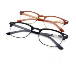 Fashion Brand Design TR90 Retro Frames Resin Lens Reading Glasses Men Women Retro Style Optical Glasses Unisex Eyewear 20pcsLot F1574875