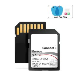 Cards Newest Connect 3 V7 Sat Nav SD Europr Map Update for Nissan Car Juke Note Leaf with Free Antifog Flim