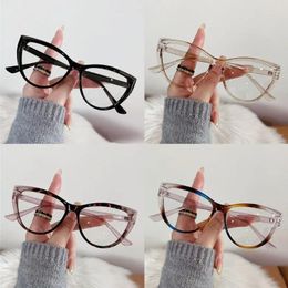 Sunglasses Transparent Frame Anti-UV Blue Rays Glasses PC Vision Care Flat Mirror Eyewear Ultra-light Myopia Women Girls