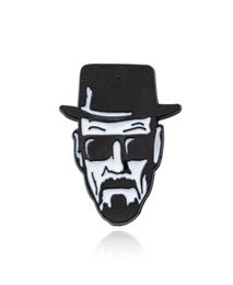 Pins Brooches Breaking Bad Walter White Punk Zinc Alloy Brooch Pins Backpack Pride Clothes Medal Shirt Hat Insignia Badges Men Wo1151497