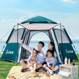 Tents And Shelters One Touch Camping Tent Fast Folding Auto Open Beach Fishing Family Travel Picnic Park